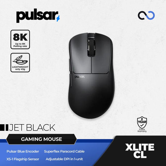 PULSAR Xlite CrazyLight / XliteCL Wireless Ergonomic Ultra Light XS-1 Gaming Mouse