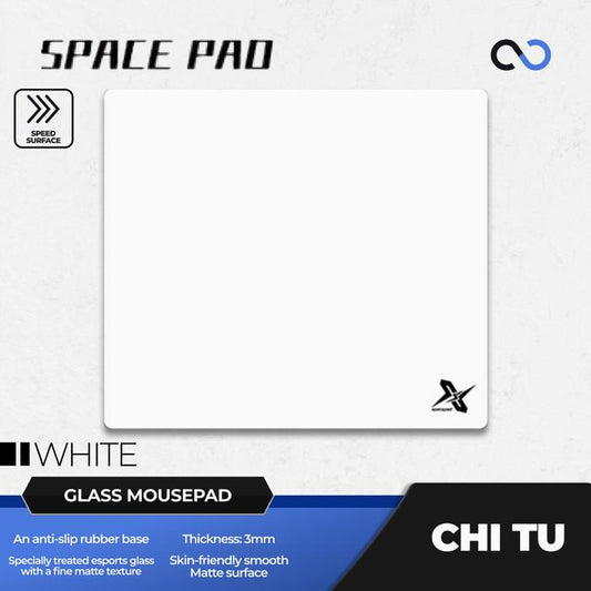 Spacepad Chi Tu V2 Poron Base COATED Tempered Glass Gaming Mousepad Kaca (Speed-Hybrid)