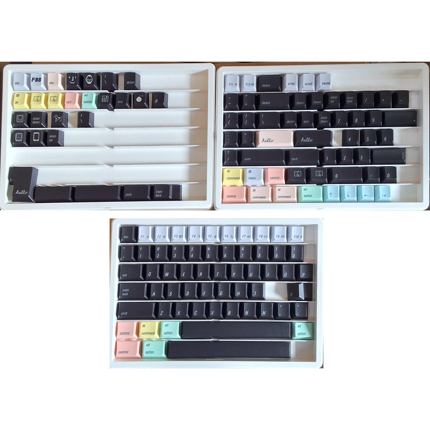 FBB Hello Keycaps Cherry Profile PBT Dye Subbed