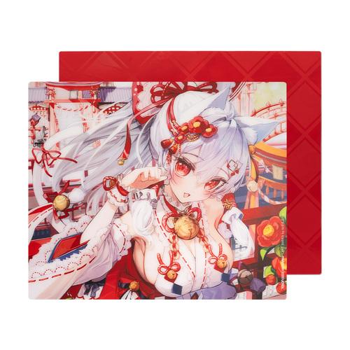 Talongames Ultrapad Inari Silicone Base AGC Japanese CNC Tempered Glass Gaming Mousepad Kaca (Speed)