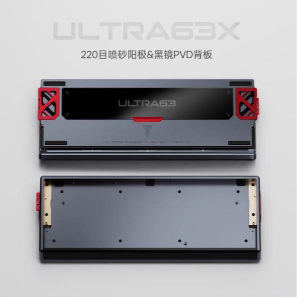 Titan Nation ULTRA63 / X Custom 60% Aluminum Gaming Tray Mount Keyboard Case DIY for Wooting 60HE+ / GH60 / TOFU60 / WIN60 / MAD60