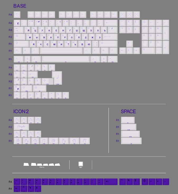 Armorsuit VOL-0 Keycaps Cherry Profile Dye Sub PBT Keycap 183-Keys