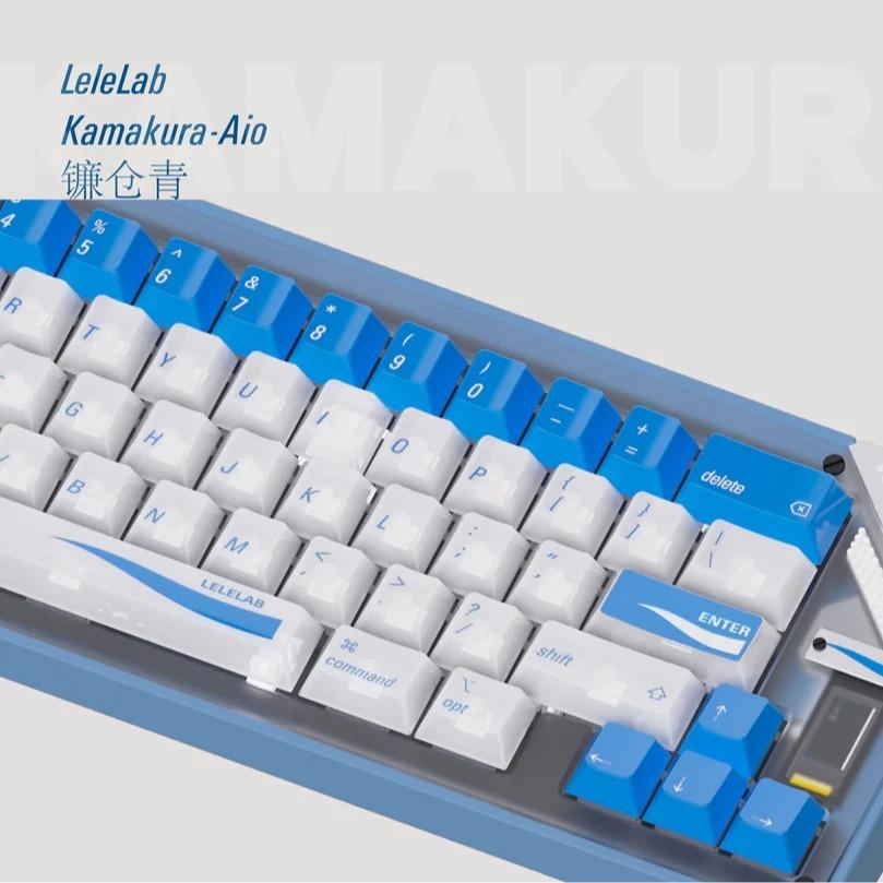 LeleLab Kamakura-Aoi Keycaps Cherry Profile UV Printed ABS Keycap 131-Keys