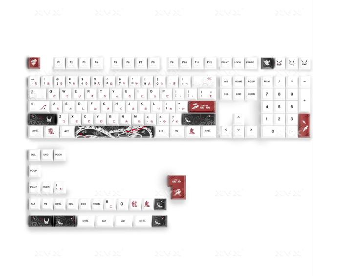 XVX Yuki Aim V2 Keycaps Cherry Profile Dye-Sub PBT Keycap 134-Keys