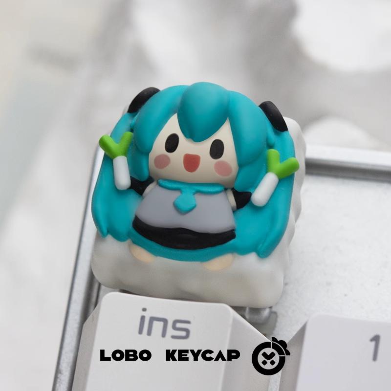 Lobo Hatsune Miku VOCALOID Theme Artisan Keycaps Resin Keycap