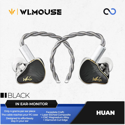 WLMouse Huan IEM 1DD+8BA Deep sub-bass In-Ear Monitor / Earphones