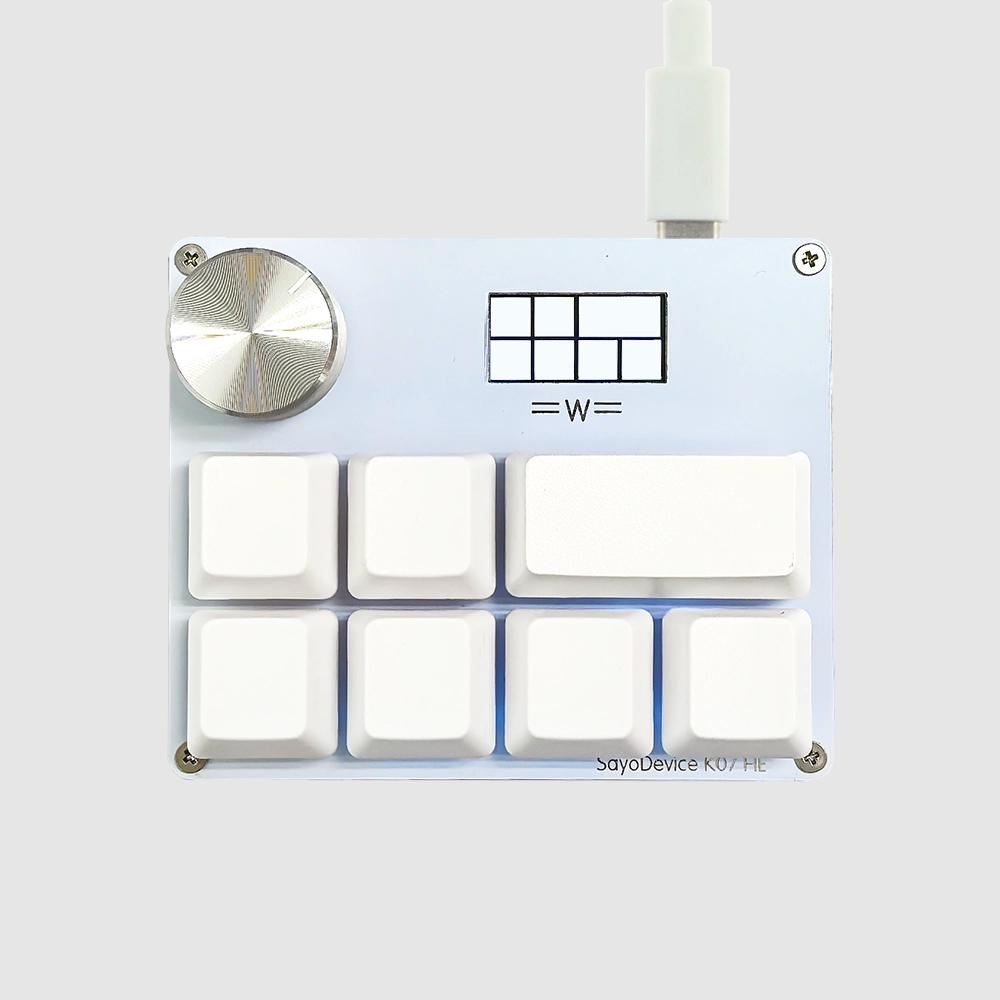 SayoDevice K07HE OSU! / DJMAX Hall Effect Macropad Gaming Keyboard Rapid Trigger SOCD RDT