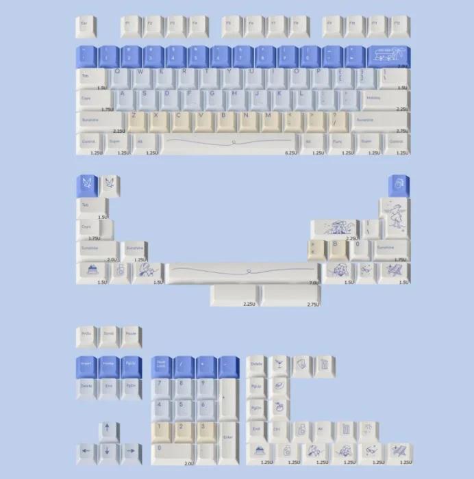 FBB Holiday Keycaps Cherry Profile PBT Dye Subbed