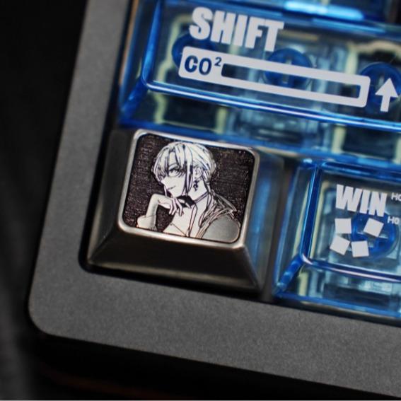Special Gear Evangelion Anime Theme Artisan Keycaps Metal OEM Profile Keycap