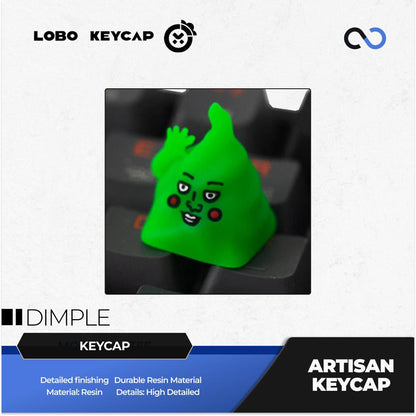 Lobo Dimple Mob Psycho 100 Anime Artisan Keycaps Resin Keycap