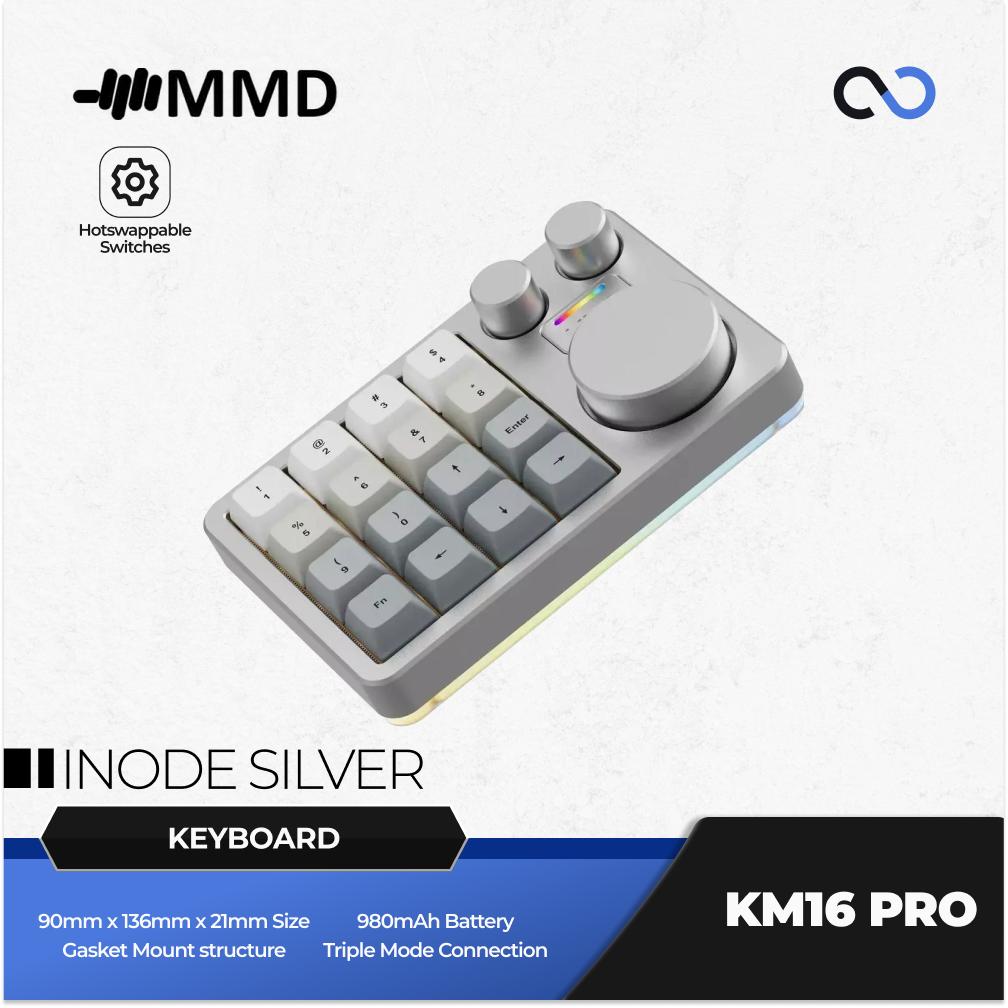 MMD KM16 PRO Aluminum Gasket Mechanical Keyboard for Designer PS PR AI Office Macro pad