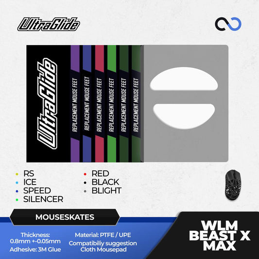 Meow Gaming Gear UltraGlide WLMouse Beast X Max Mouse Feet / Mouse Skate