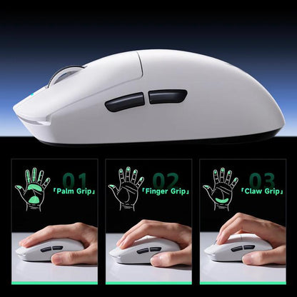 MCHOSE A7 V2 Ultra 8K Wireless Ultra Light Weight PAW3950ti Gaming Mouse GPX Shape