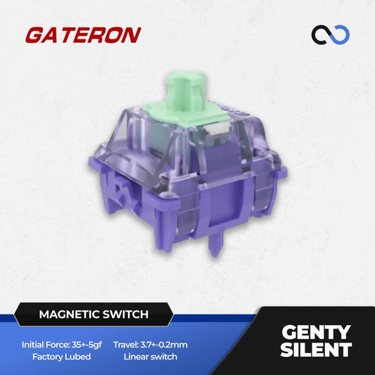 Gateron Genty Silent Gaming Magnetic Hall Effect Keyboard switch (Linear)