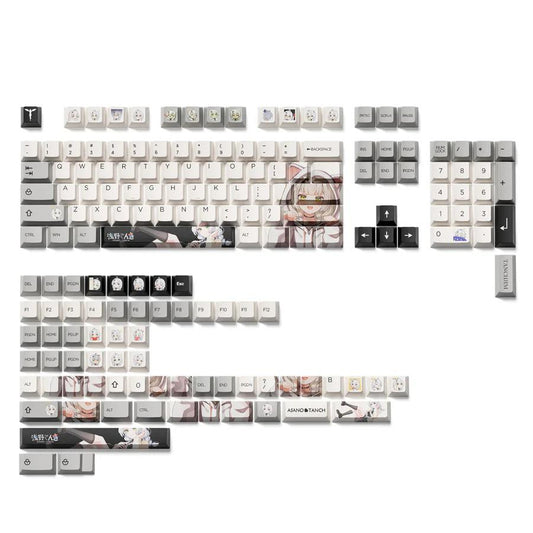 XVX Asano Touch Keycaps Cherry Profile Dye sub PBT Keycap 167-Keys