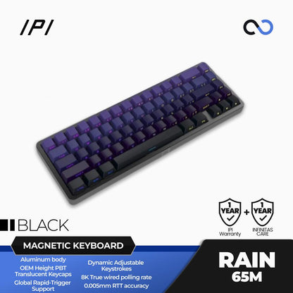 IPI Rain65 M PRO V2 8K Hall Effect Aluminum 65% Keyboard Rapid Trigger SOCD DKS RDT Wooting