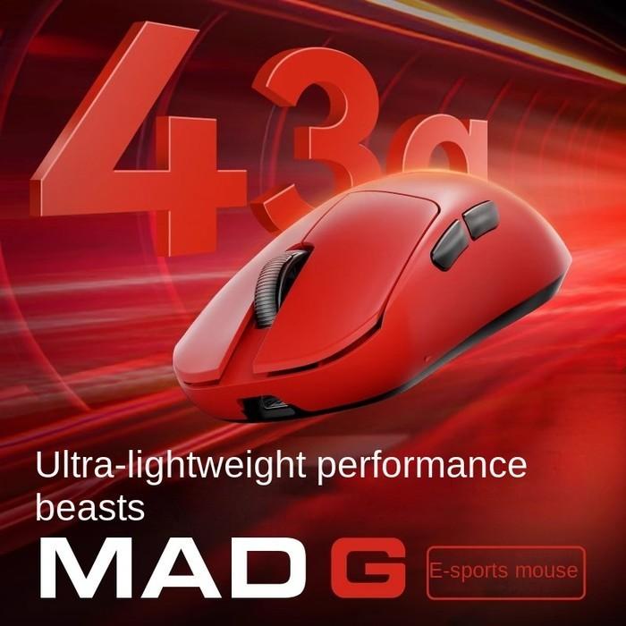 Madlions MAD G Pro 8K Wireless Light Weight PAW3395 Gaming Mouse Fierce Gaming Gear