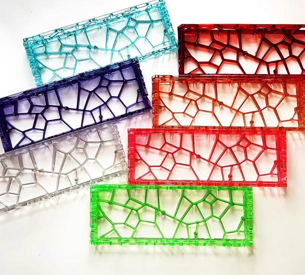 Infinitas Hole60 Custom 60% Transparent ABS Gaming Keyboard Case DIY for Wooting 60HE+ / GH60 / TOFU60 / WIN60 / MAD60 / Holy60 Clone