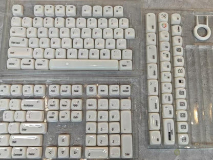 XVX White Chocolate Keycaps MOA Profile Dyesub PC Keycaps 139-Keys