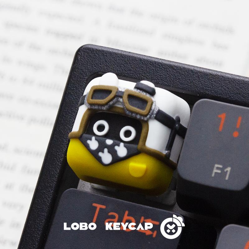 Lobo Bangboo Flat Zenless Zone Zero / ZZZ Theme Artisan Keycaps Resin Keycap