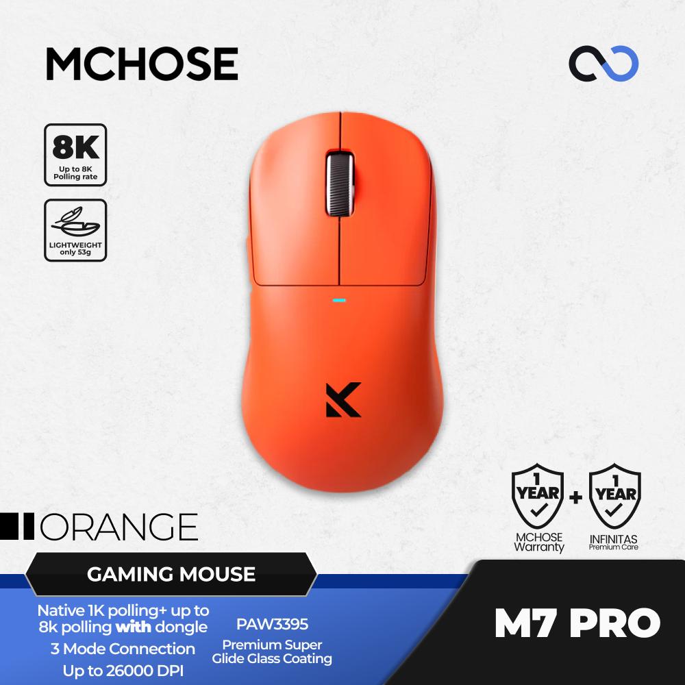 MCHOSE M7 Pro 8K Wireless Ultra Light Weight Gaming Mouse U2 Shape