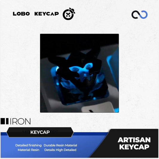 Lobo Iron Solo Leveling Anime Artisan Keycaps Resin Keycap