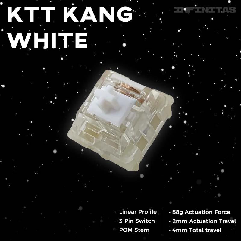 Content KTT Kang White Pre-Lubed Mechanical keyboard switch (Linear)