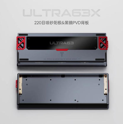 Titan Nation ULTRA63 / X Custom 60% Aluminum Gaming Tray Mount Keyboard Case DIY for Wooting 60HE+ / GH60 / TOFU60 / WIN60 / MAD60