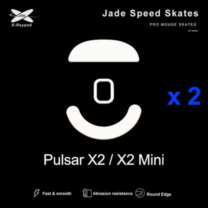 XRaypad Jade Pulsar X2 / X2 Mini / X2 Series PTFE Mouse Feet / Mouse Skate for Cloth Mouse pad (Speed)