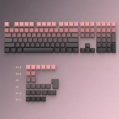 Infinitas Blckbrry Gradient Keycaps Cherry Side Profile Double Shot Shine Through PBT Keycap 136-Keys