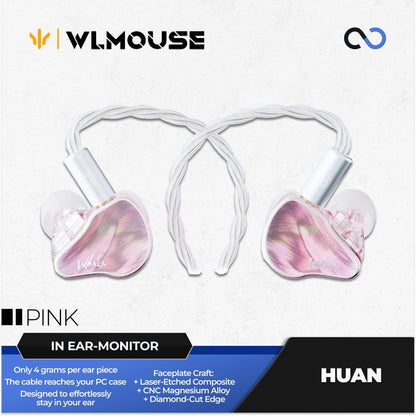 WLMouse Huan IEM 1DD+8BA Deep sub-bass In-Ear Monitor / Earphones