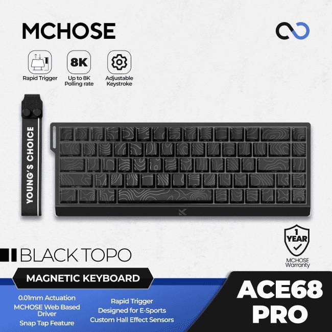 MCHOSE ACE68 E-Sports 8K Hall Effect 65% Keyboard Rapid Trigger SOCD DKS Wooting