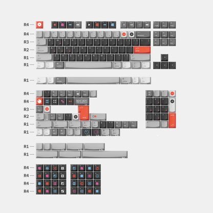 Keytok Beat Boy Keycaps Smile Profile Dye-Sub PBT Keycap 194-Keys