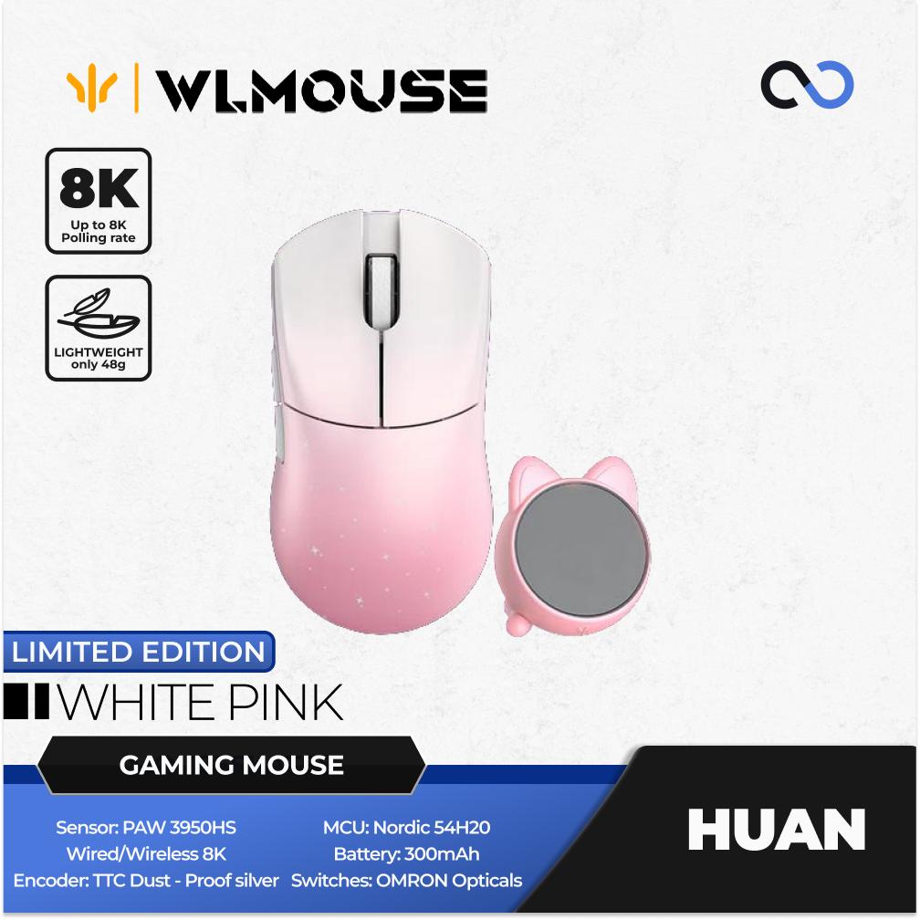 WLMouse Huan 8k Super Light Magnesium Wireless ambidextrous PAW3950HS Gaming Mouse