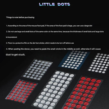Spacepad White Dots Universal Gaming Mouse Feet / Mouse Skate PTFE (Hybrid-Speed)