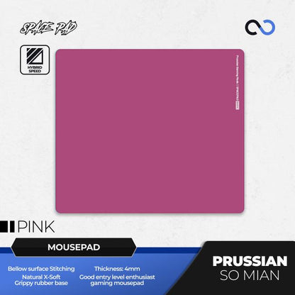 Spacepad Prussian V2 So Mian Rubber Base Gaming Mousepad (Hybrid-Speed)