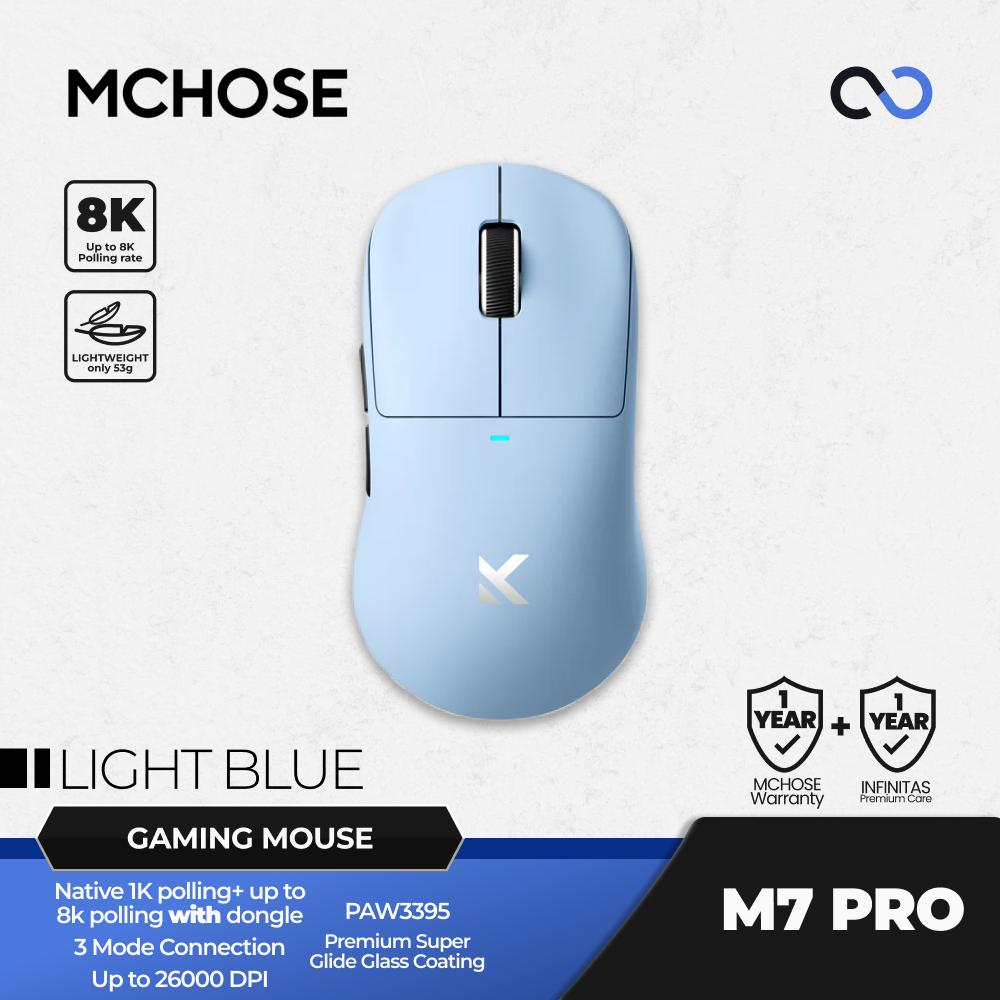 MCHOSE M7 Pro 8K Wireless Ultra Light Weight Gaming Mouse U2 Shape