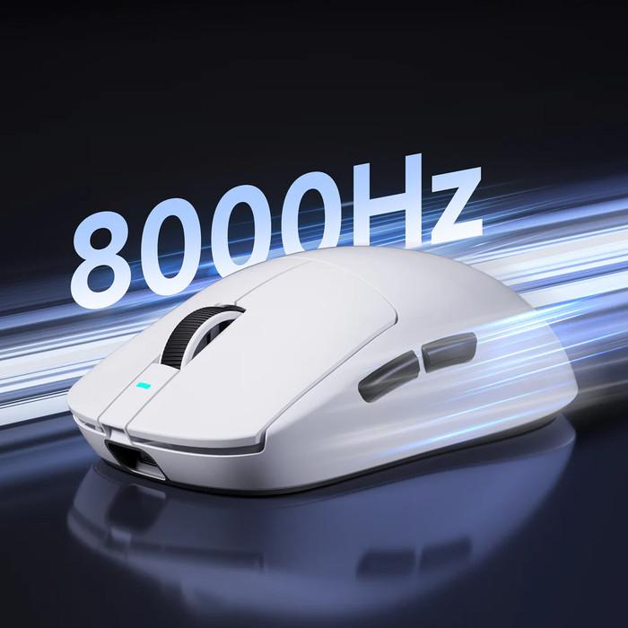 MCHOSE A7 V2 Ultra Plus 8K Wireless Ultra Light Weight PAW3950 TI Gaming Mouse GPX Shape BONUS GPX GRIP TAPE