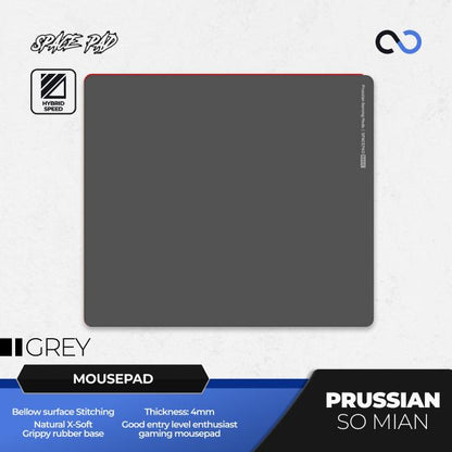 Spacepad Prussian V2 So Mian Rubber Base Gaming Mousepad (Hybrid-Speed)