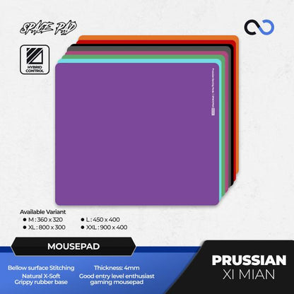 Spacepad Prussian V2 Xi Mian Rubber Base Gaming Mousepad (Hybrid-Control)