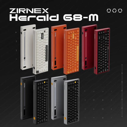 Zirnex Herald 68-M 8K Hall Effect 65% Keyboard Rapid Trigger SOCD Aluminium Wooting