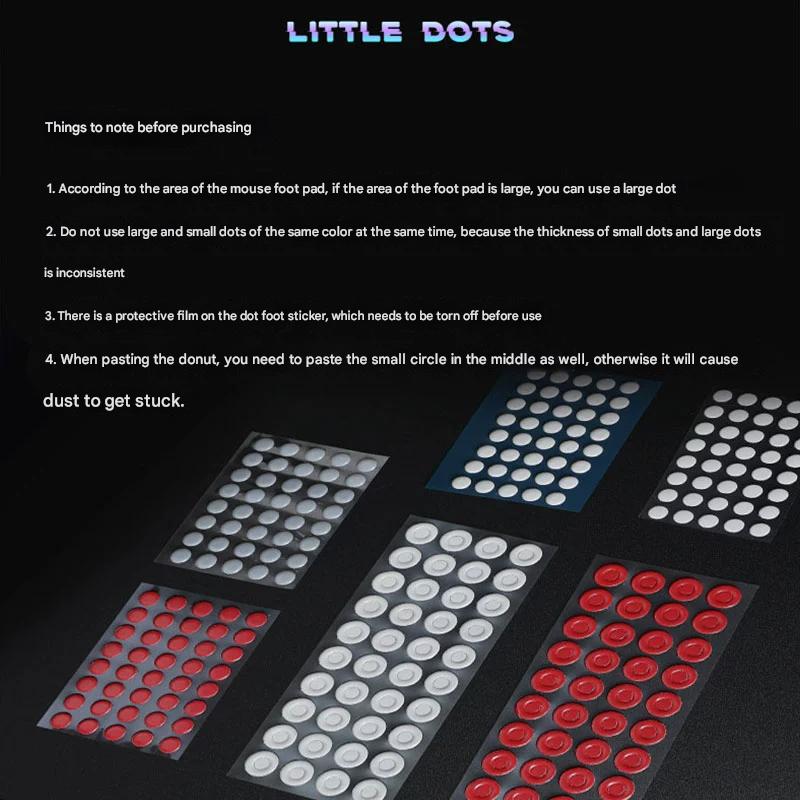 Spacepad Red Dots Universal Gaming Mouse Feet / Mouse Skate PTFE (Hybrid-Control)
