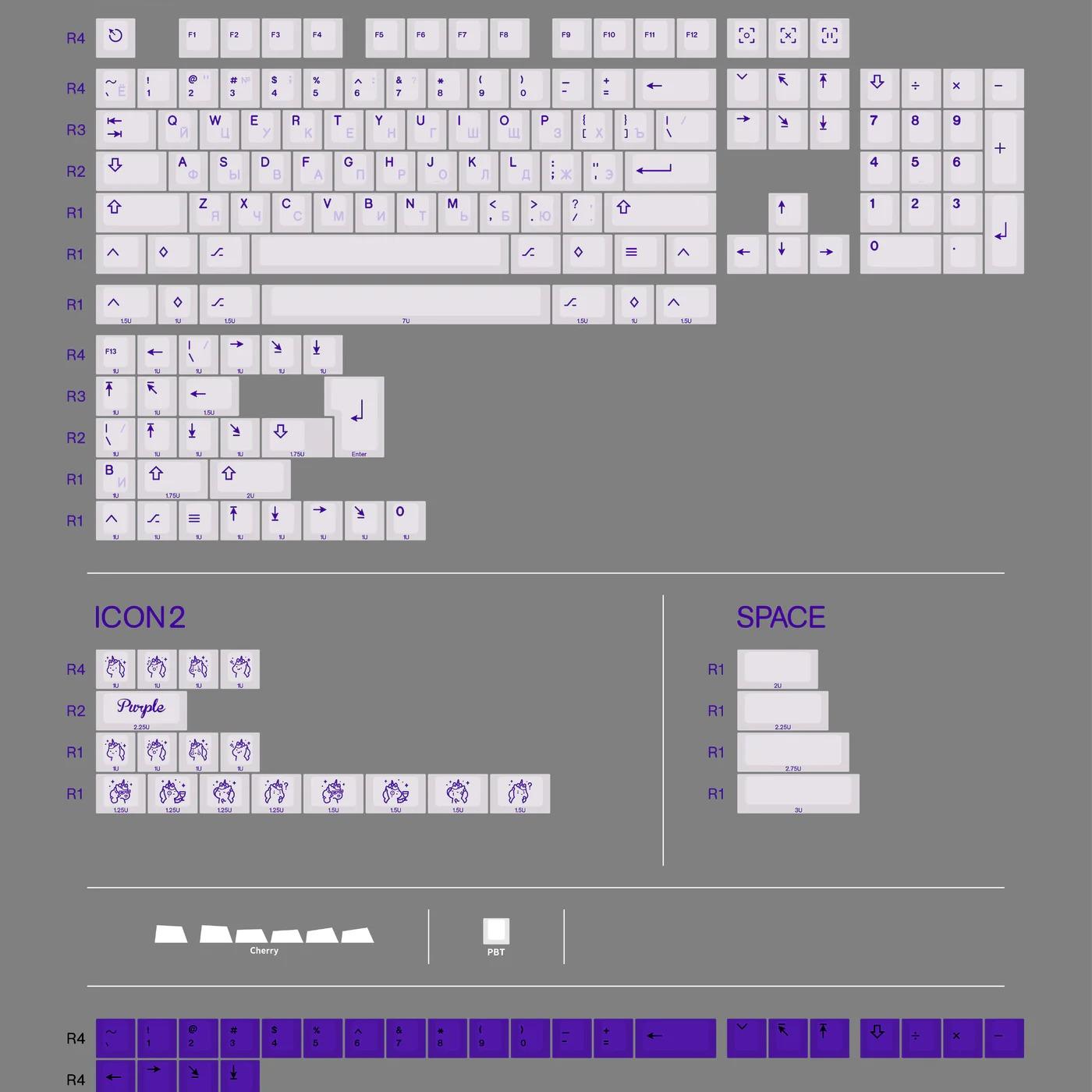 Armorsuit VOL-1 Keycaps Cherry Profile Dye Sub PBT Keycap X-Keys
