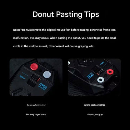 Spacepad Grey Dots Universal Gaming Mouse Feet / Mouse Skate PTFE (Speed-Hybrid)