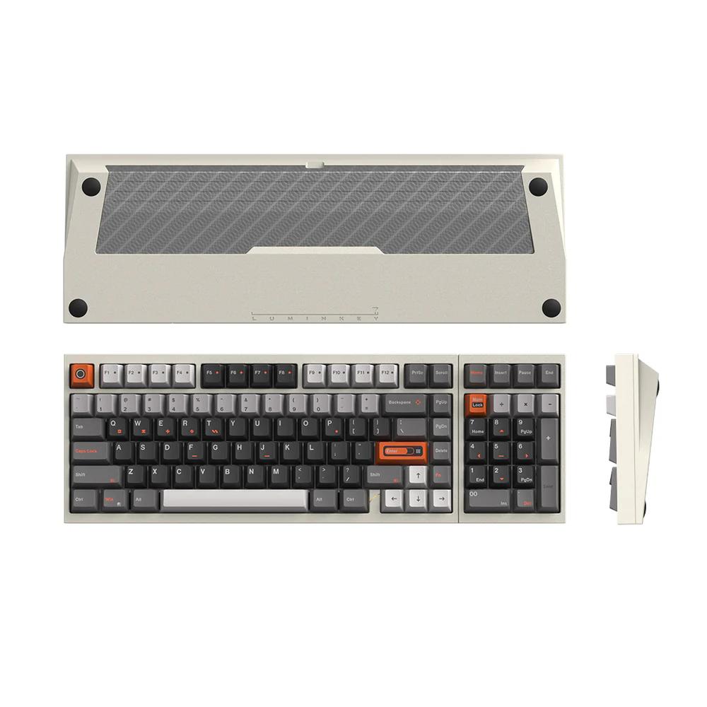 Luminkey LK98 V2 98% CNC Aluminum Wireless 8k Tri-Mode Mechanical Keyboard Gasket Mount Ball Catch Release