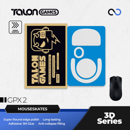 TALONGAMES G Pro X Superlight 2 / GPX 2 Mouse Feet / Mouse Skate PTFE for Cloth Mouse pad