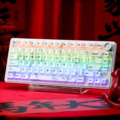 XVX Horse Ceramic CNY Limited Edition Keycaps Cherry Profile Double Shot Shine Through Al2O3 Alumina Keycap 120-Keys