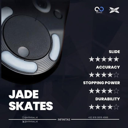 XRaypad Jade Pulsar Xlite Series PTFE Mouse Feet / Mouse Skate for Cloth Mouse pad (Speed)