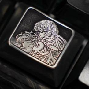 Special Gear Evangelion Anime Theme Artisan Keycaps Metal OEM Profile Keycap