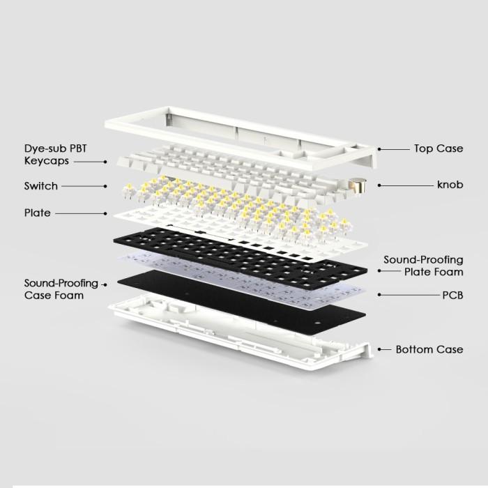 Fantech Maxfit67 MK858 Wireless Mechanical Keyboard With Encoder Knob